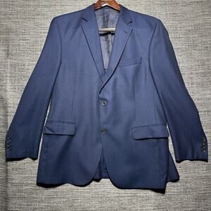 GIBLES Prossimo Jack Victor Blazer Mens 44R Navy Blue Loro Piana Super 120s Wool